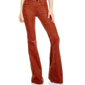 J Brand Terracotta Corduroy Bootcut Flare Five Pocket Pants Size 28